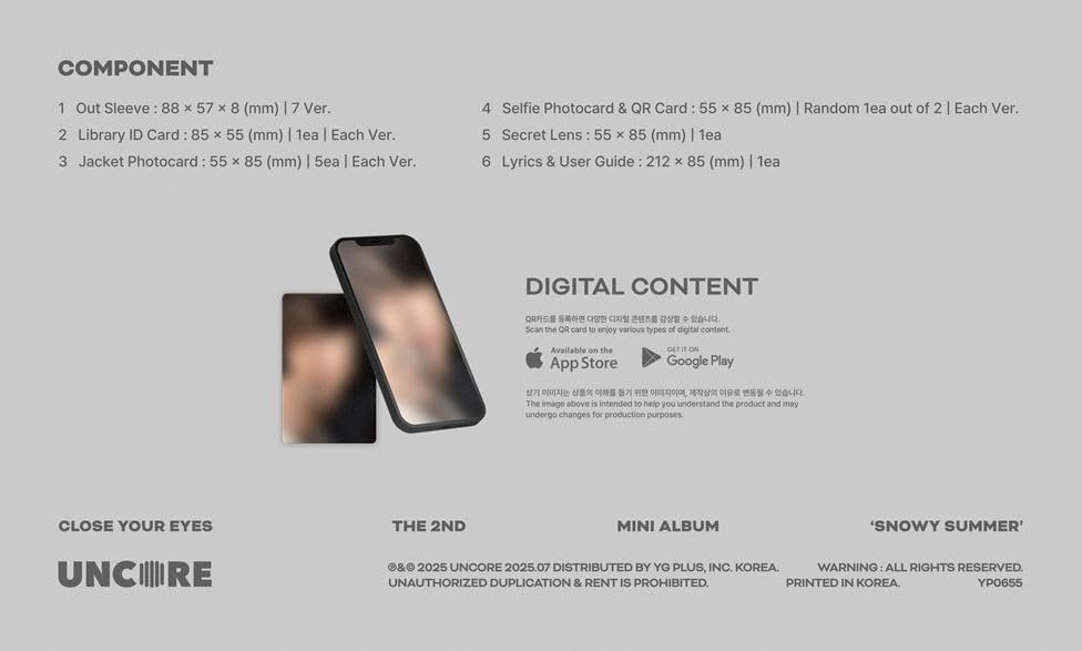 Amazon.co.jp: [ ID Card Ver. ] CLOSE YOUR EYES - 2ND MINI ALBUM